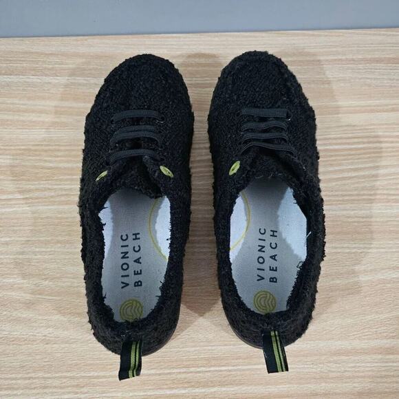 Vionic Pismo Casual Boucle Sneaker Womens Black Looped Knit Beach Shoe Size 7.5 - Picture 7 of 12